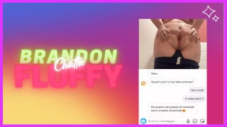 22-jarige zwaarlijvige neemt deel aan een chatsex met een van zijn fans op instagram!