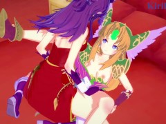 Riesz and Angela have deep futanari sex in the bedroom. - Trials of Mana Hentai