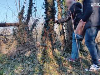 RISKY FUCK IN THE PARK. Caught me twice with_his cock in my mouth. PUBLIC_CREAMPIE OUTDOOR PART 1