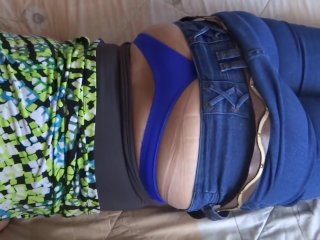 Stepson Enjoys 58yo Latina Mom, Big_Ass In Jean, Blowjob, Fuck & Cumshot On_Hairy Pussy