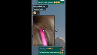 Hot conversation ends in cumshot
