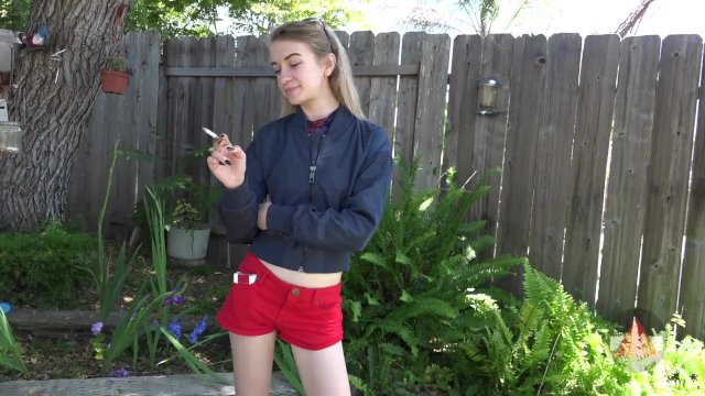 Taking a Smoke Break after Yardwork