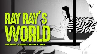 RAY RAY XXXは、彼女が家で自分で遊ぶようにアニメーションになります!