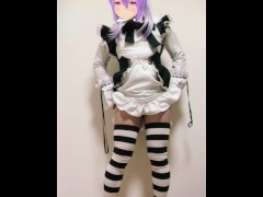 【個人撮影】素人男の娘メイドがパンツを下ろしてペニクリにローター装着して手放しで射精しちゃうエロ動画【女装コスプレレイヤー】 - Screenshot 2 of 16 - Shemale Japanese