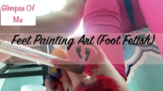 pieds peinture art (foot fetish) - GlimpseOfMe