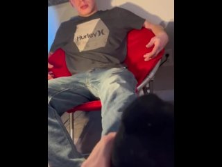 Rubbing straight jock’s feet part one