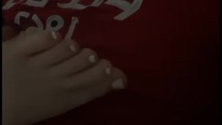 White toes (all full vids w faces  on OF)