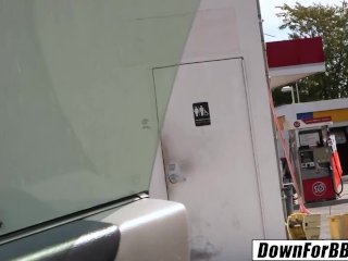 DOWN FOR BBC - Dayna V Bathroom Gloryhole Monster BBC