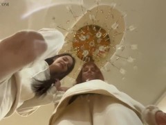 Double POV Spitting And Foot Domination In Socks With Two Smoking Mistresses Kira And Sofi