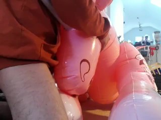 Inflatable Toy Porn - Inflatable unicorn spring Lily GizmoXXX Video