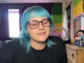 babe, onlyfans, coloured hair, porn reaction