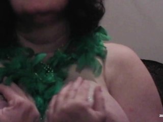 brunette, exclusive, green tits, tits