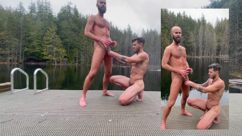 Knapperds Naked elkaars lullen stoken in openbare natuur Park OnlyFans WillBlunderfield / MrDexParker