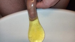 Pee in a condom