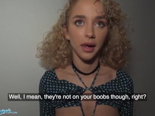 Public Agent Curly haired petite Spanish babe Geishakyd_doggystyle sex in hallway