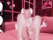 Preview 4 of VRChat Neko Waifu Masturbates and Cums While Being Watched (Chaturbate)