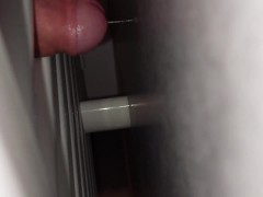 Weird jerk off ( heated towel rail fucked)