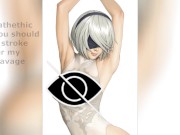 Preview 1 of 2b hentai JOI (Hard Femdom,Humiliation, Feet and Armpit)