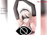 Preview 3 of 2b hentai JOI (Hard Femdom,Humiliation, Feet and Armpit)