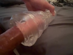 BIGCOCK CUMS ON FLESHLIGHT ICE 