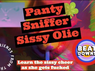 Panty Sniffer Sissy Olie Learns a cheer to use when things get horny and kinky porn free bisexual
