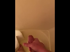 QUICK JERK AND CUM IN SHOWER