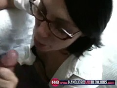 Spex slut cock tease grinds on dick