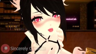 Lewd Neko Mommy Milk Café ASMR Roleplay Kissing Purring And Ear Tongue Action Owo