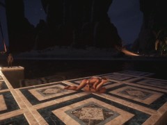 Night sex with a concubine Video Game sex Conan Sexiles