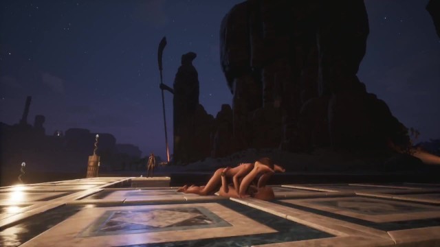 Night sex with a concubine Video Game sex Conan Sexiles