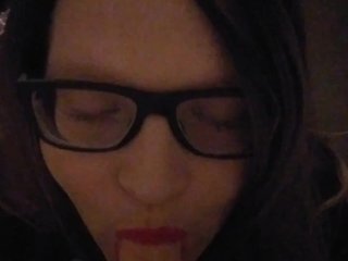 Pov trans girl sucking cock