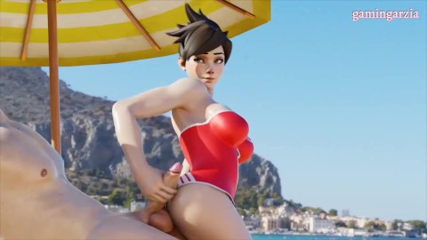 Beach Fun With Tracer