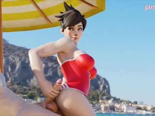 Beach Fun with Tracer