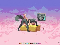 Cloud Meadow - 3 Furry super scenes Furry werewolf and his friends