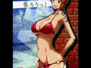 hentai uncensored, one piece, titty fuck, one piece nami