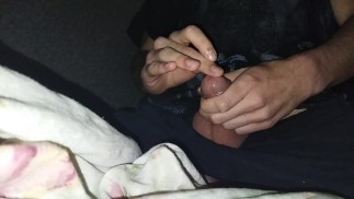 My first squirt!  It's incredible!  Male frenulum rub squirt!