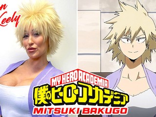 Camsoda - Sexy MILF Ryan Keely Cosplay as Mitsuki Bakugo Gets Cum on Bush
