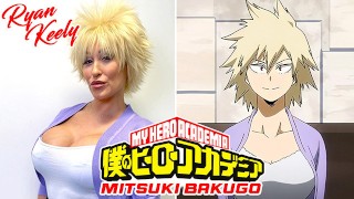 Mitsuki Bakugo's Seductive MILF Cosplay As He Gets Cum On A Bush