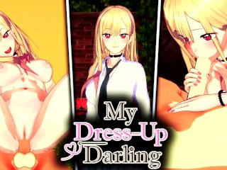 hentai, big dick, missionary, my dress up darling