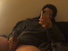 Depressed Stoner plays with himself to pictures of his ex