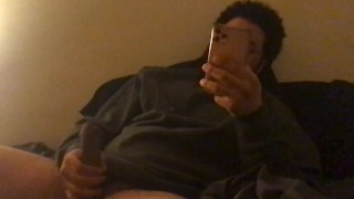 Depressed Stoner plays with himself to pictures of his ex