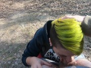 Preview 5 of Outdoor blowjob at the lakes. Cum in mouth and swallow.