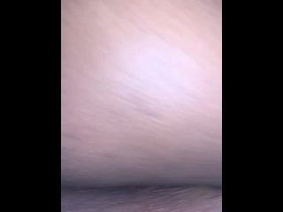 ebony creampie, vertical video, blowjob, big ass
