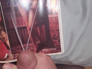 Huge Cum Shot on Daddy's Playboy