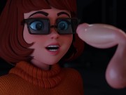 Preview 4 of Velma Gives a Blowjob in the Dark