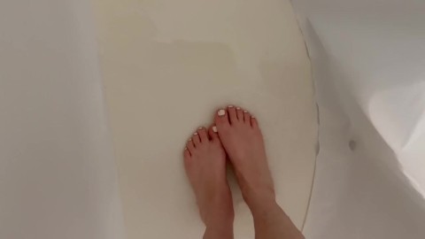 Lavando meus pés