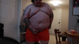 FAT MAN Wearing A Large Hoodie