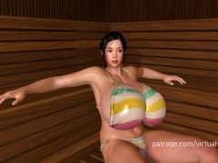 Asian Girl Breast Expansion In Sauna Japanese Animation