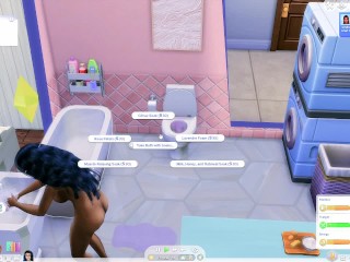 HUSTLER Lets Play #4 - Stripper LosingVirginity in NewApartment - First Time 69 - SIMS 4 Gameplay
