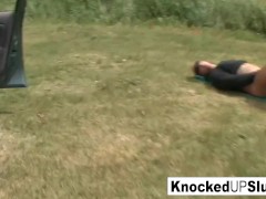 Pregnant Babe Loves Getting Fucked Outside